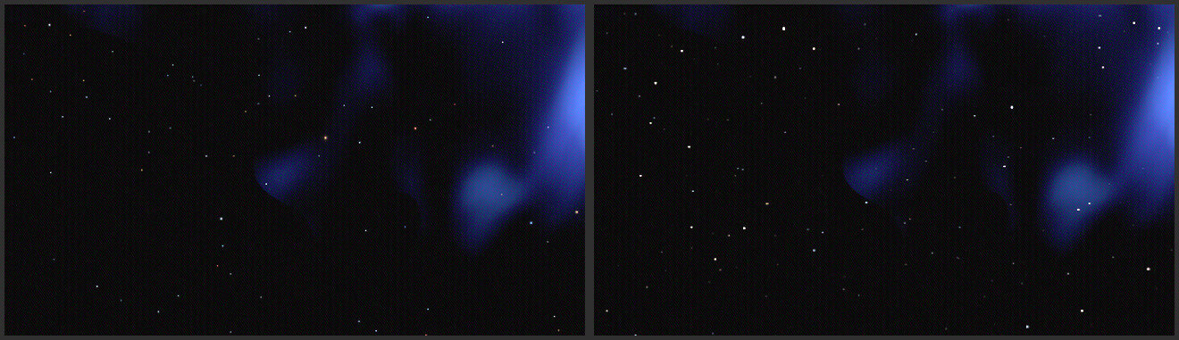 Stars as geometry and stars baked in